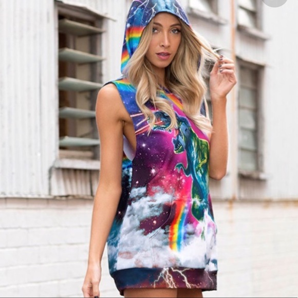 Blackmilk Hell Yeah muscle (sleeveless) hoodie. - Picture 2 of 10